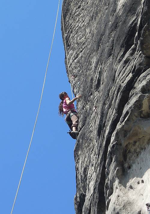 Silvia Vidal na lan v Teplickch skalch