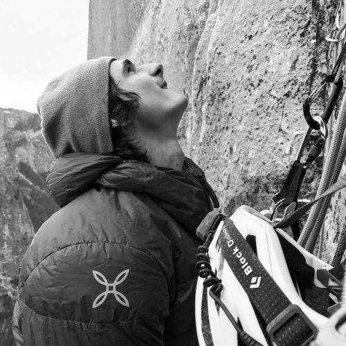 Adam Ondra Dawn Wall El Cap před 16. délkou (foto by Pavel Blažek)